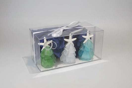 3D Seaglass Christmas Ornament Gift Pack