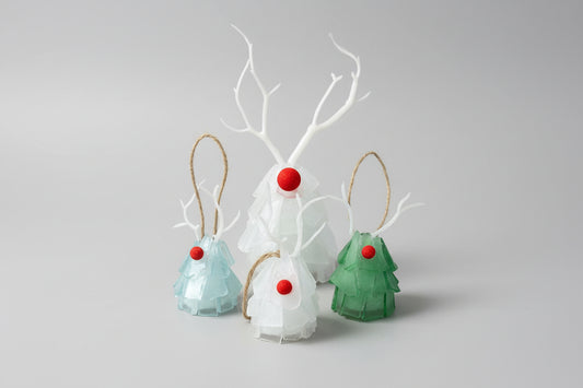 Seaglass 3D Christmas Reindeer Ornament