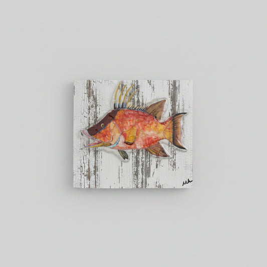 Seaglass Hogfish Painting