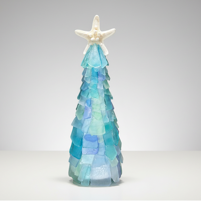 22 Inch Seaglass Christmas Tree with lights 