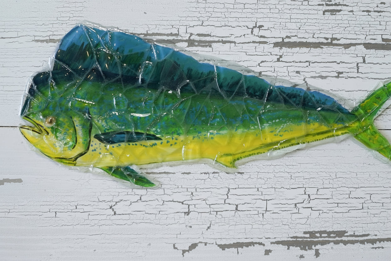 Seaglass Mahi Painting  