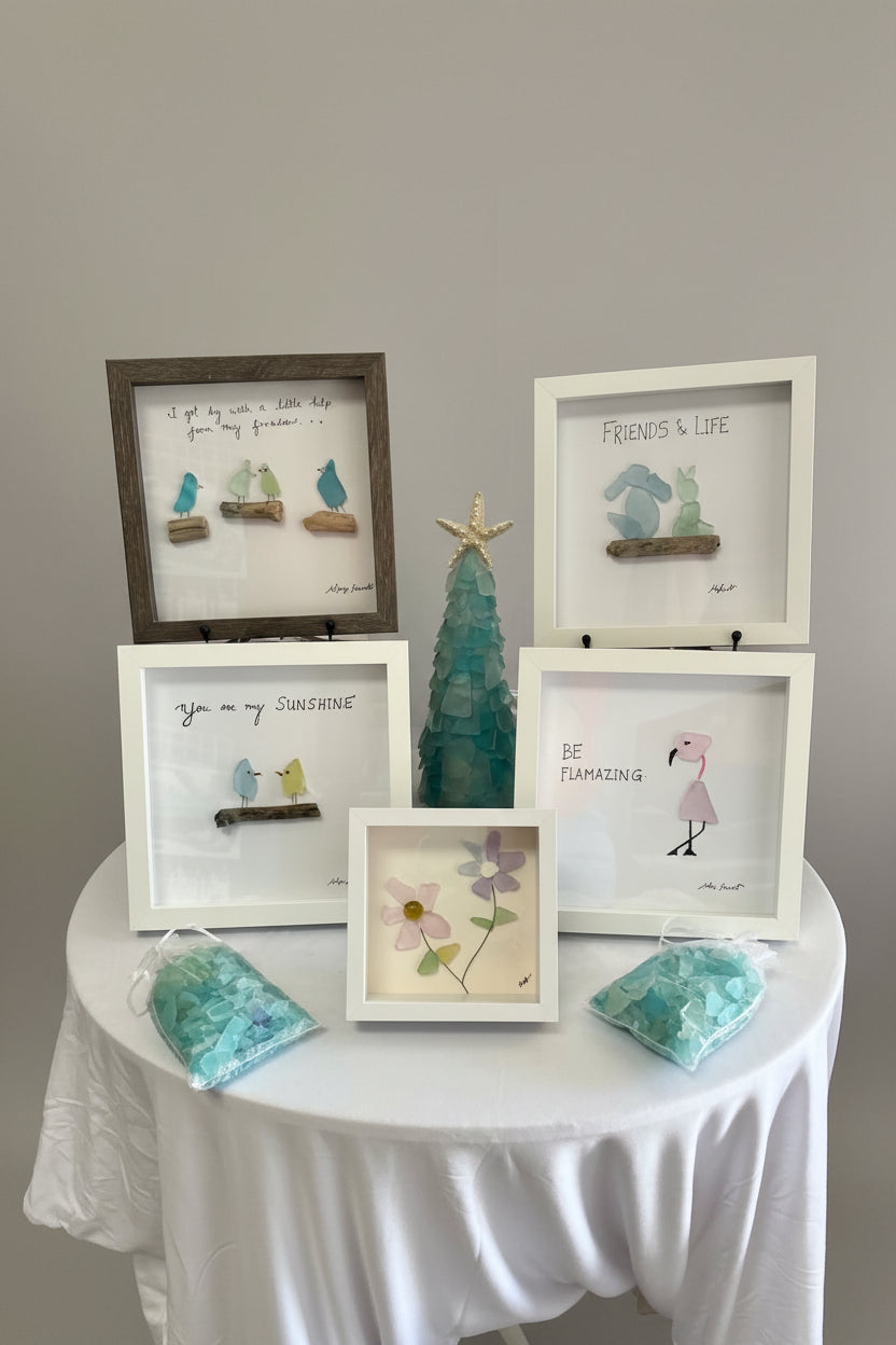 Seaglass My Sunshine Shadow Box  