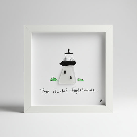 Custom Lighthouse Seaglass Shadow Boxes 