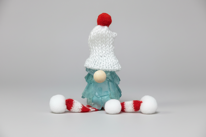 Seaglass 3D Christmas Gnome Ornament