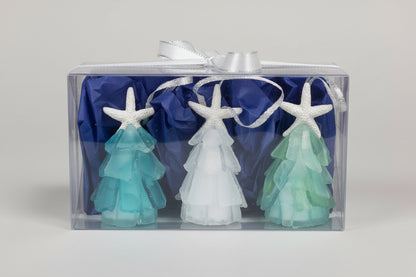 3D Seaglass Christmas Ornament Gift Pack