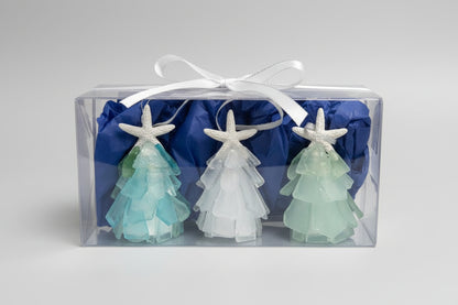 3D Seaglass Christmas Ornament Gift Pack