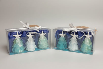 3D Seaglass Christmas Ornament Gift Pack