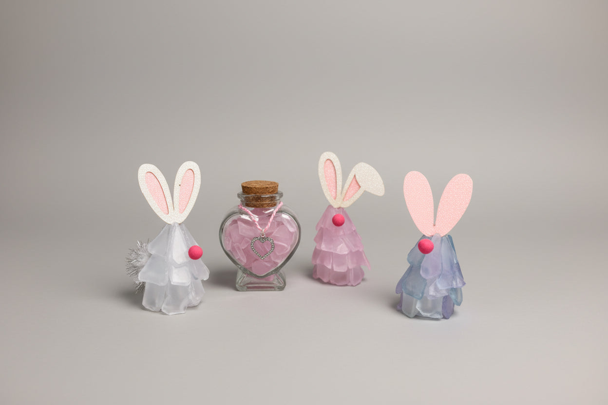 Seaglass Easter Bunny