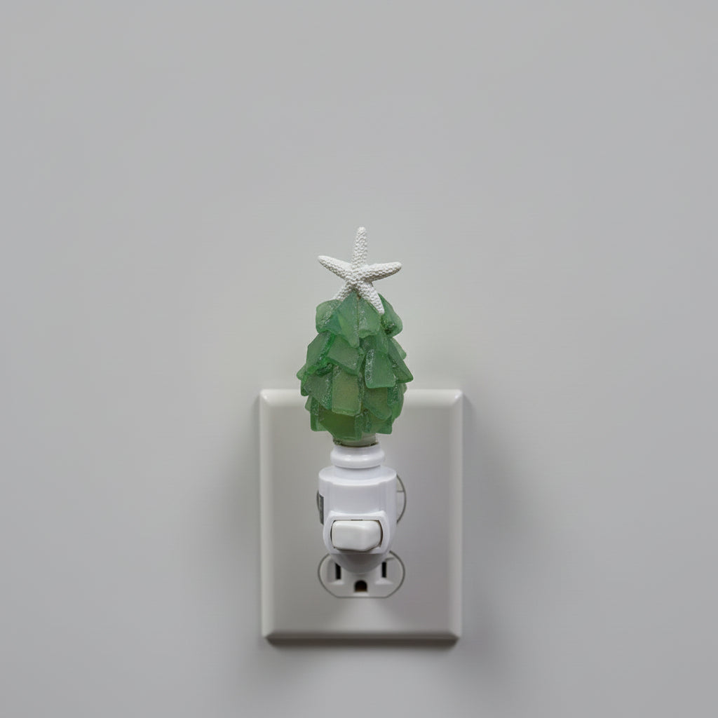 LED Plug-In Seaglass Night Lights