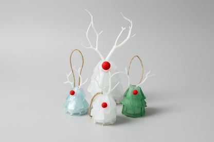Seaglass 3D Christmas Reindeer Ornament