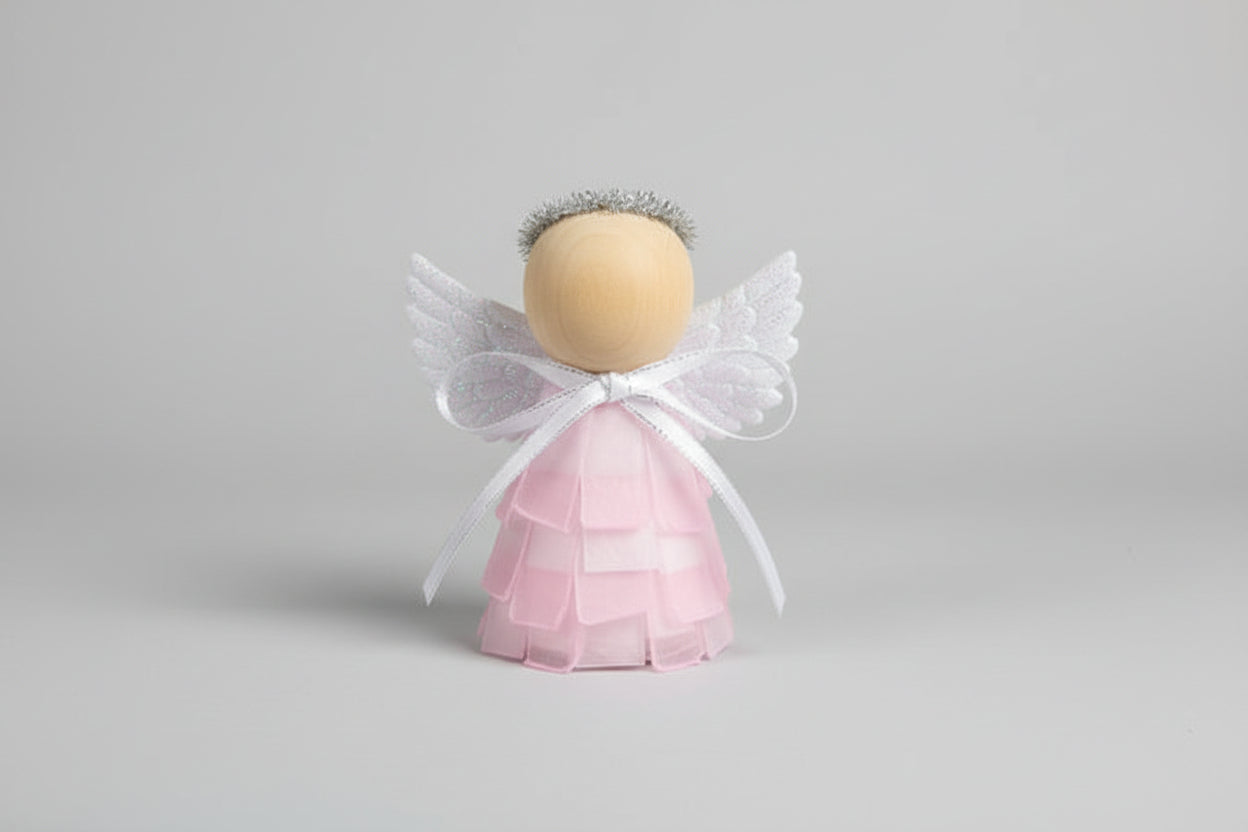 Mini Seaglass Christmas Angels - No Lights