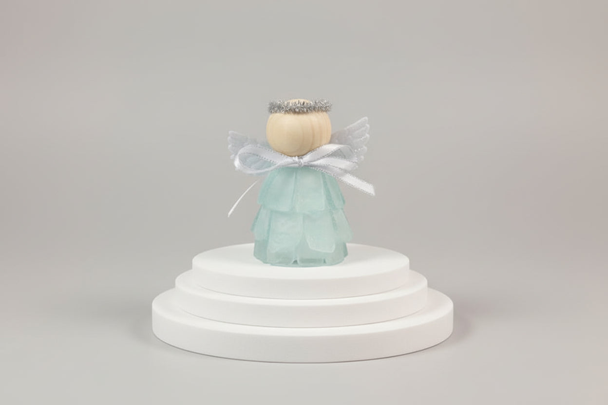 Mini Seaglass Christmas Angels - No Lights