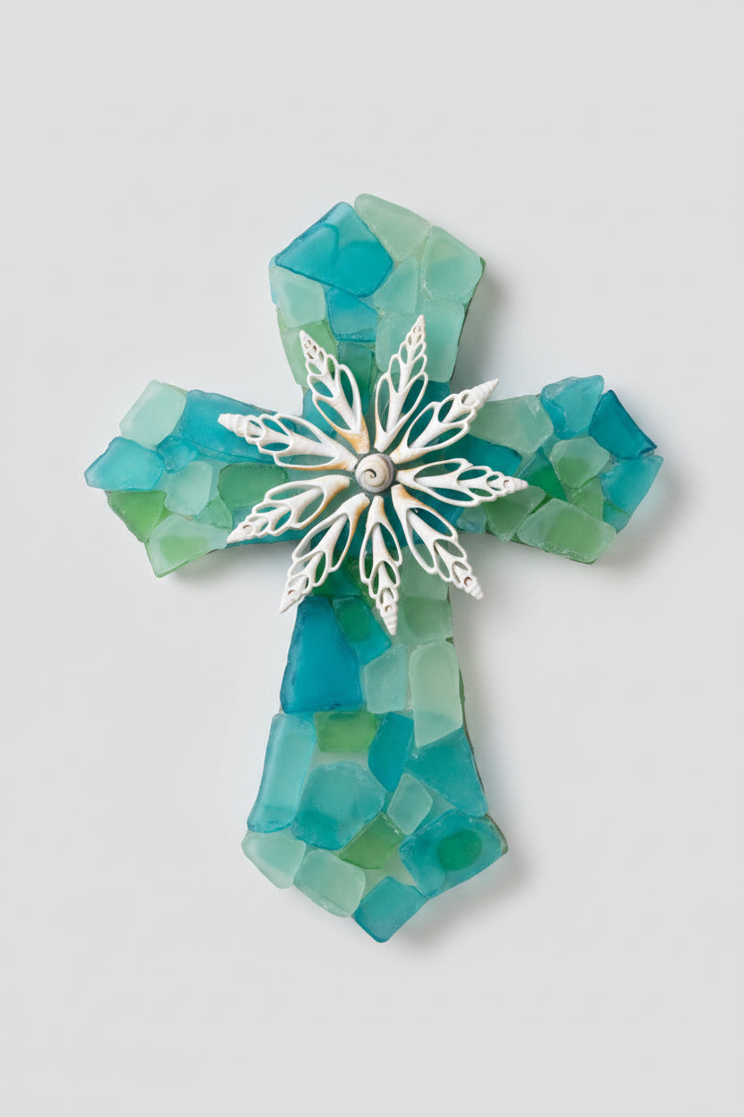 Seaglass Cross