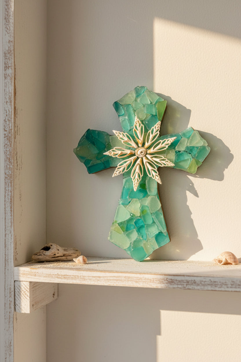Seaglass Cross