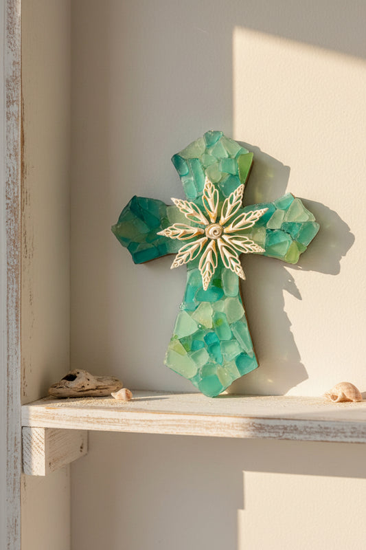 Seaglass Cross