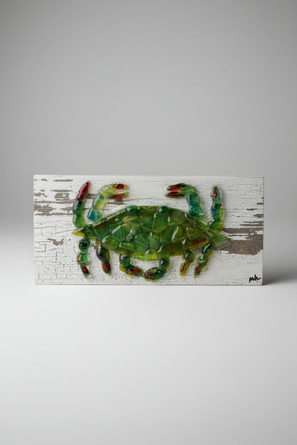 Seaglass Crab Painting