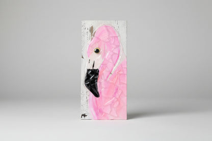 Seaglass Flamingo Painting