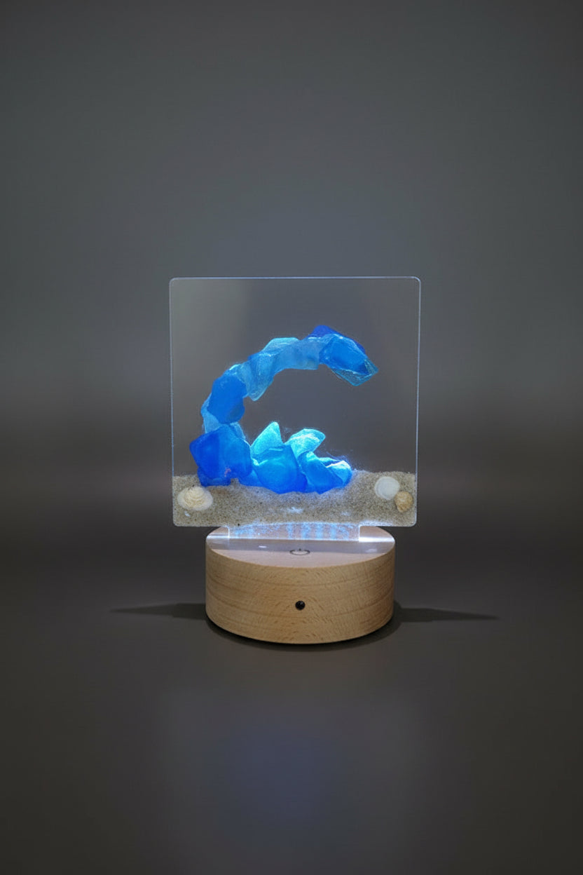 3D Seaglass LED Night Lights