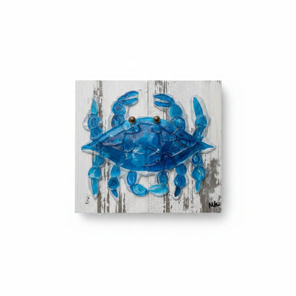 Seaglass Crab Painting