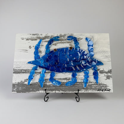Seaglass Crab Painting