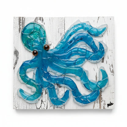 Seaglass Octopus Painting