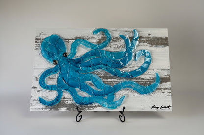 Seaglass Octopus Painting