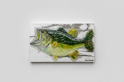 Seaglass Bass Painting