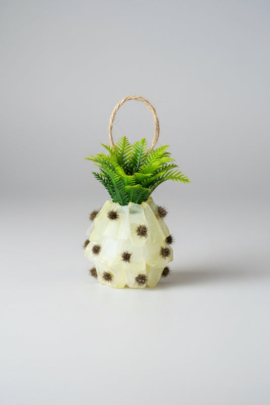 Seaglass 3D Christmas Pineapple Ornament