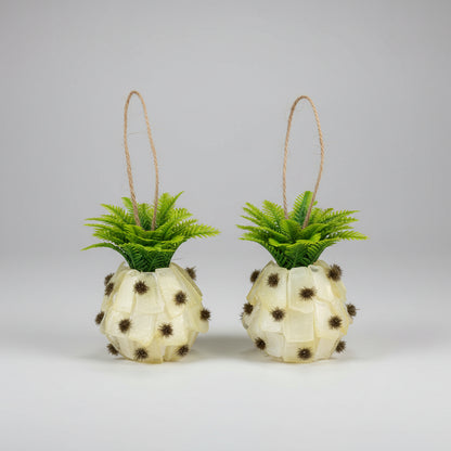 Seaglass 3D Christmas Pineapple Ornament