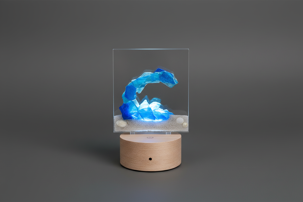 3D Seaglass LED Night Lights