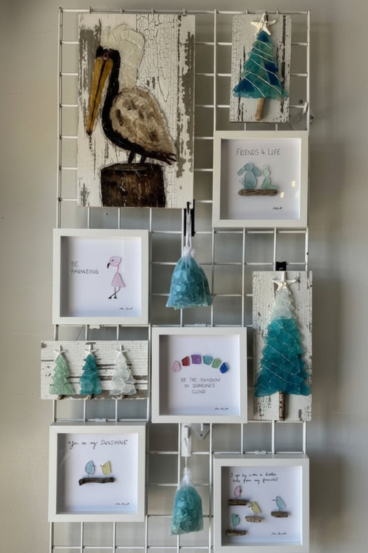 Seaglass My Sunshine Shadow Box  