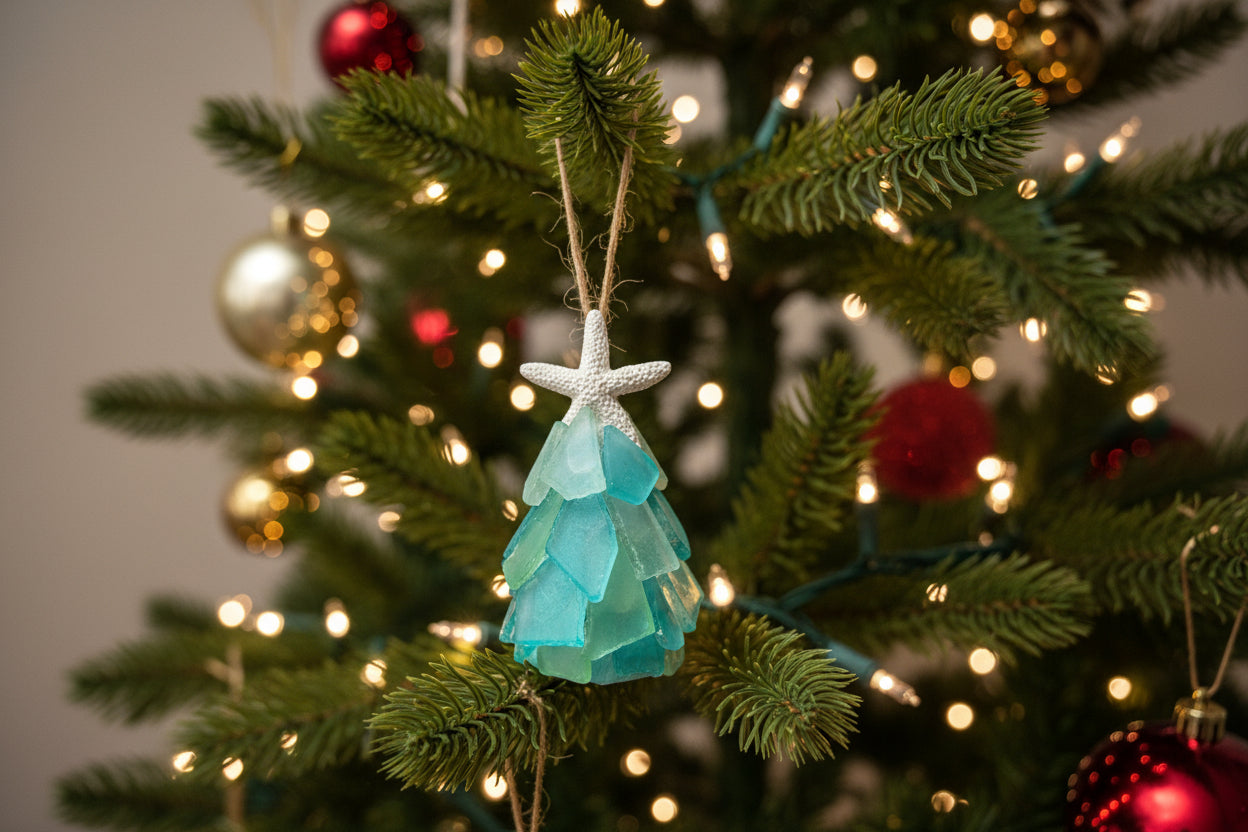 Seaglass 3D Christmas Ornament  