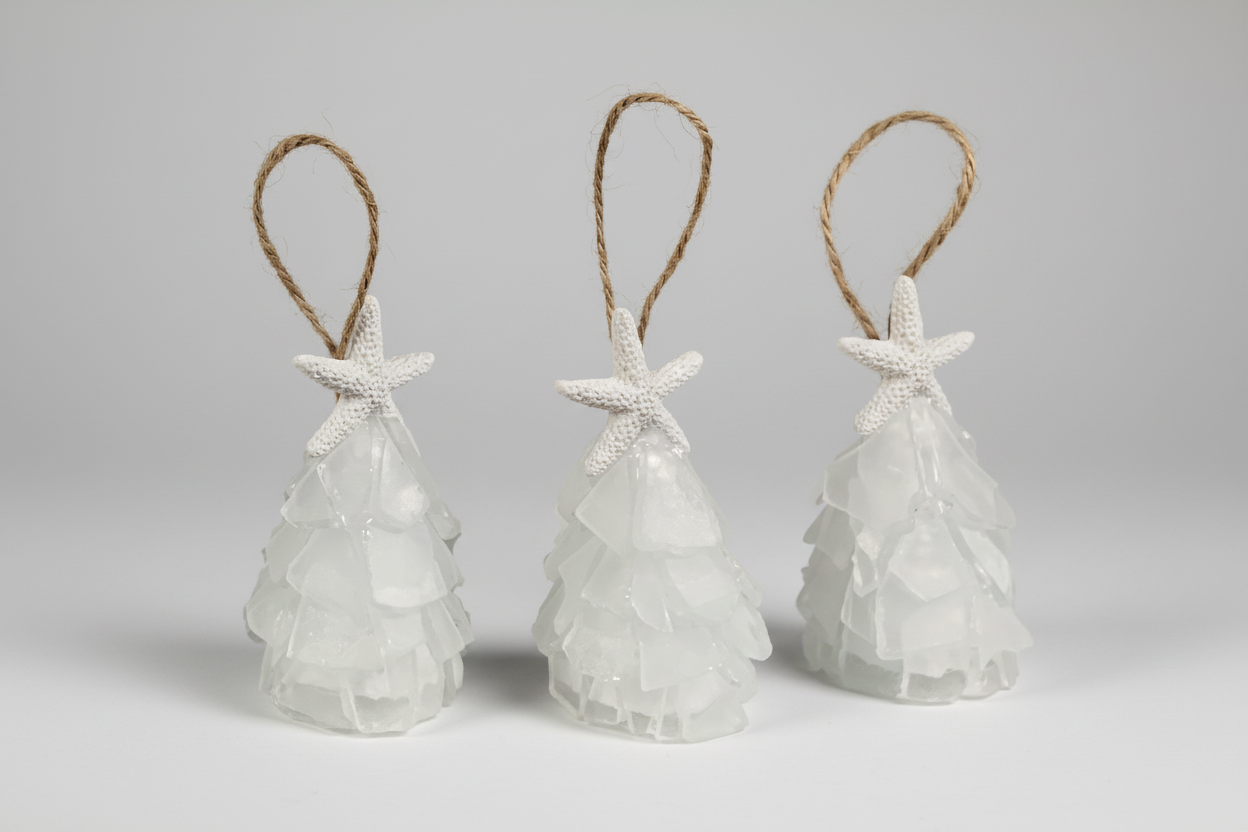 Seaglass 3D Christmas Ornament  