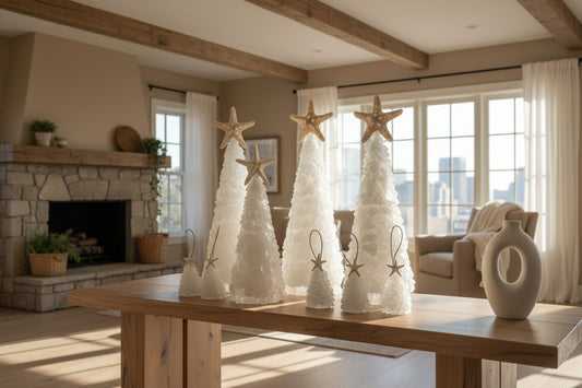 22 Inch Seaglass Christmas Tree with lights 