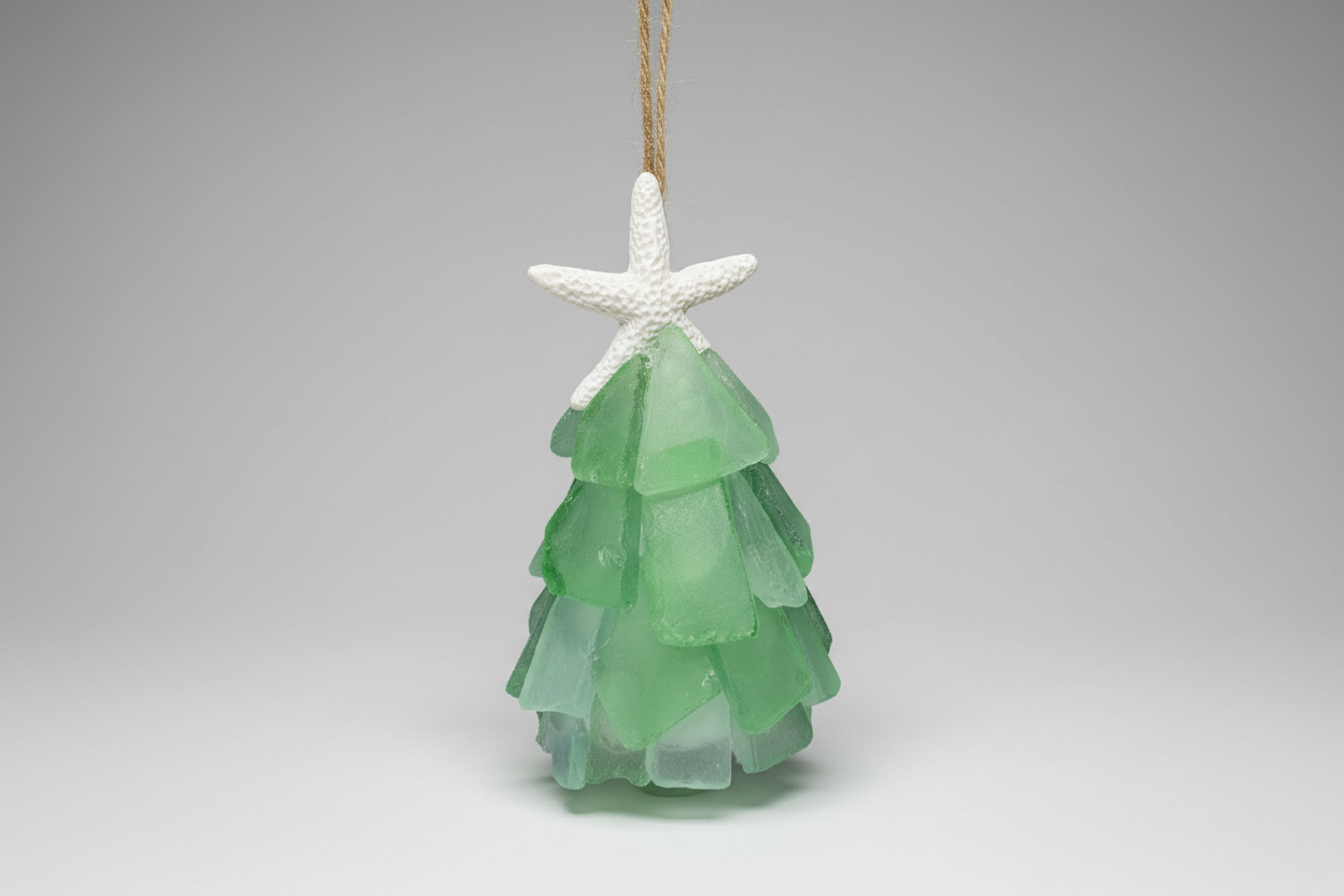 Seaglass 3D Christmas Ornament