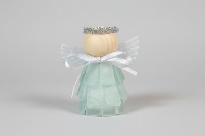 Mini Seaglass Christmas Angels - No Lights