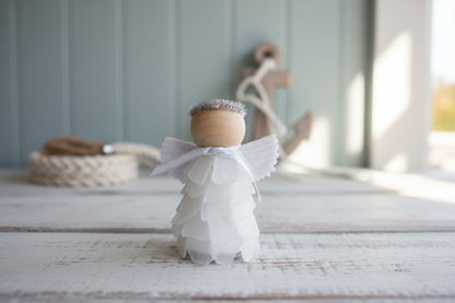 Mini Seaglass Christmas Angels - No Lights